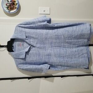 Blue polo shirt great condition no holes or snags.
